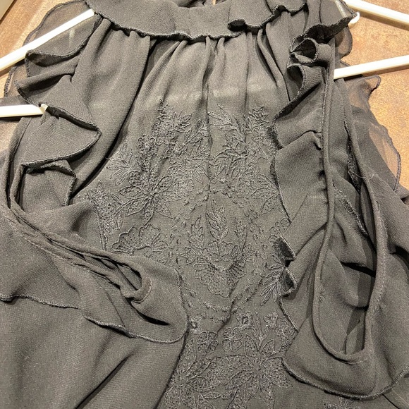 Zara Black Shoulderless top - Picture 6 of 7